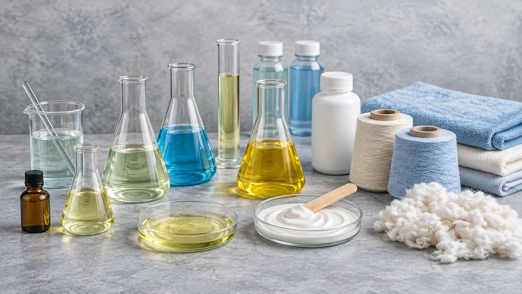 Pojemniki z chemią procesową w magazynie