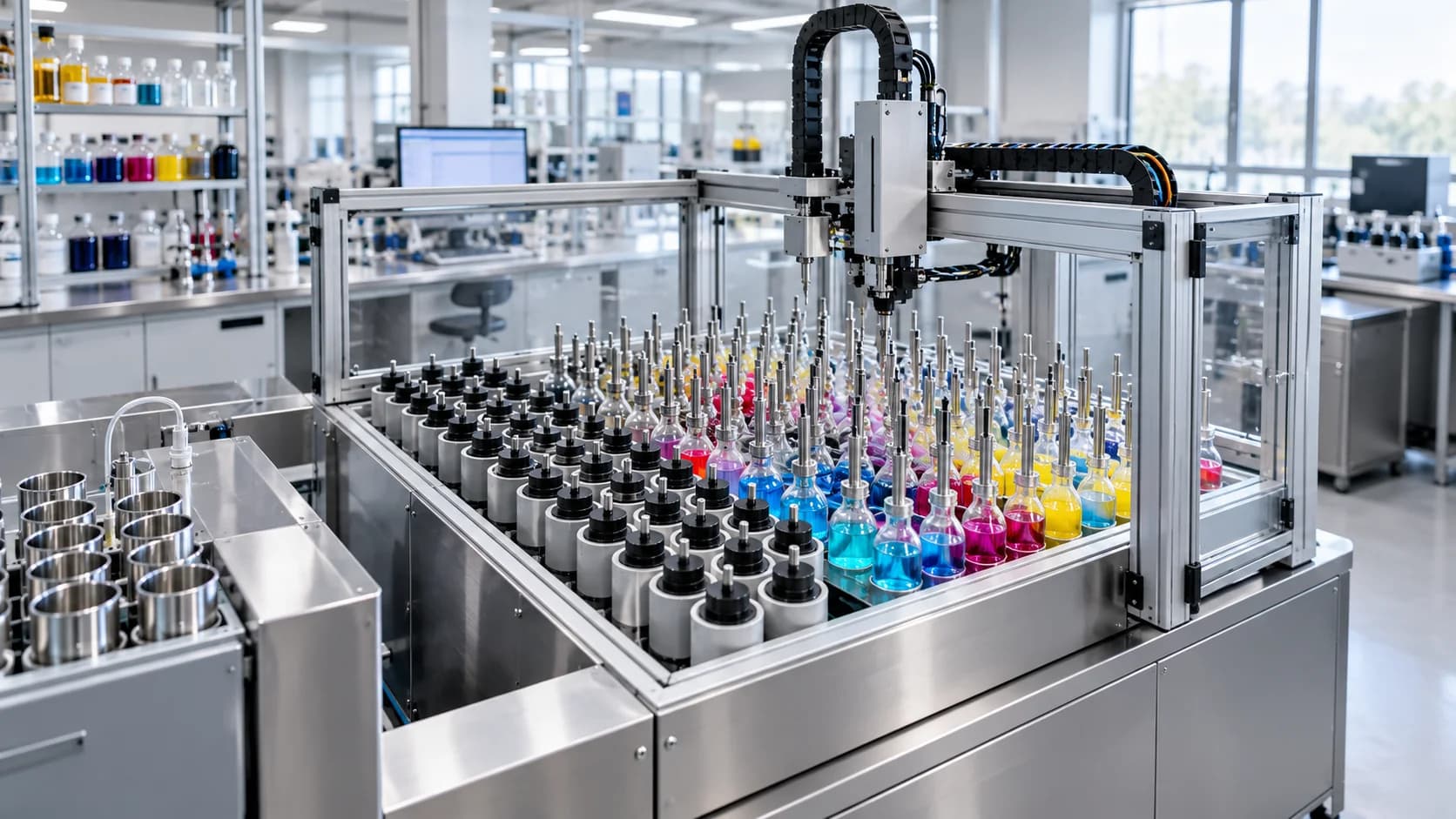 Tecnorama automatic laboratory station for preparing solutions