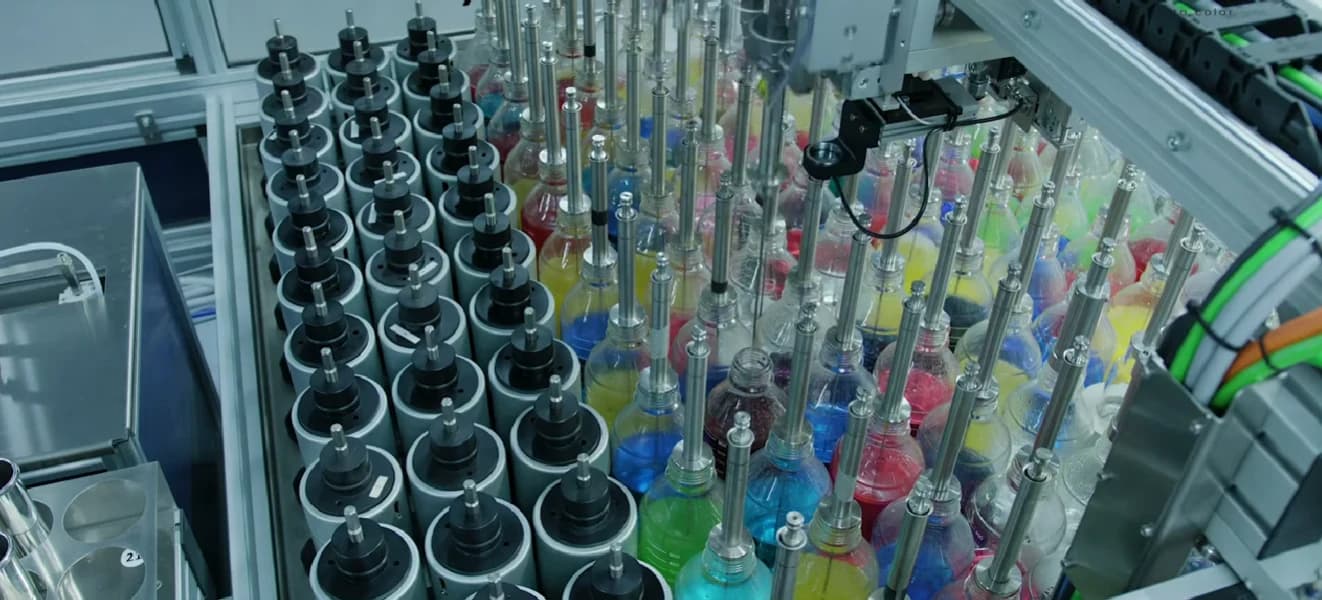 Automatyczne stanowisko laboratoryjne Tecnorama do przygotowania roztworów