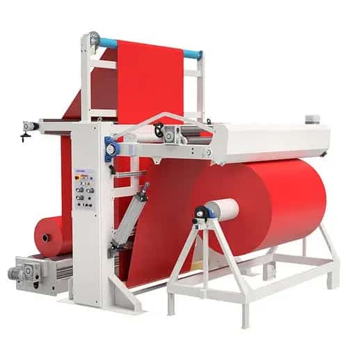 Comatex rewinding machine