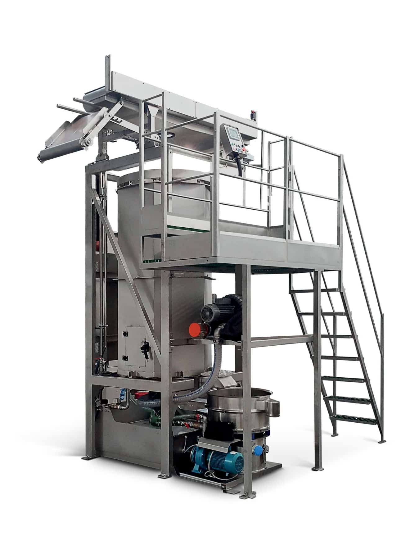 Corino unit for cleaning fabric after enzyme treatment