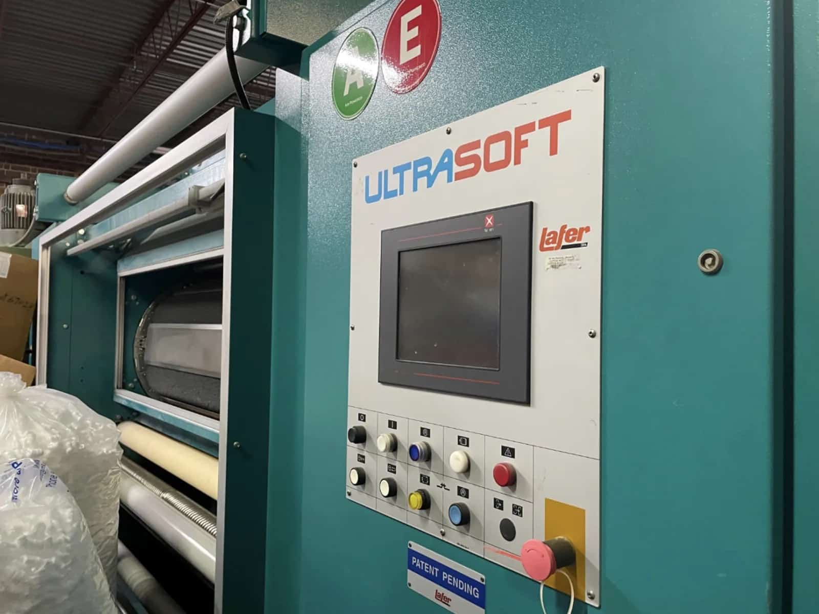 Lafer ULTRASOFT brushing machine with a control panel