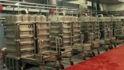 GRANDIS ATCM drawer-type dyeing machines installed in a dyehouse