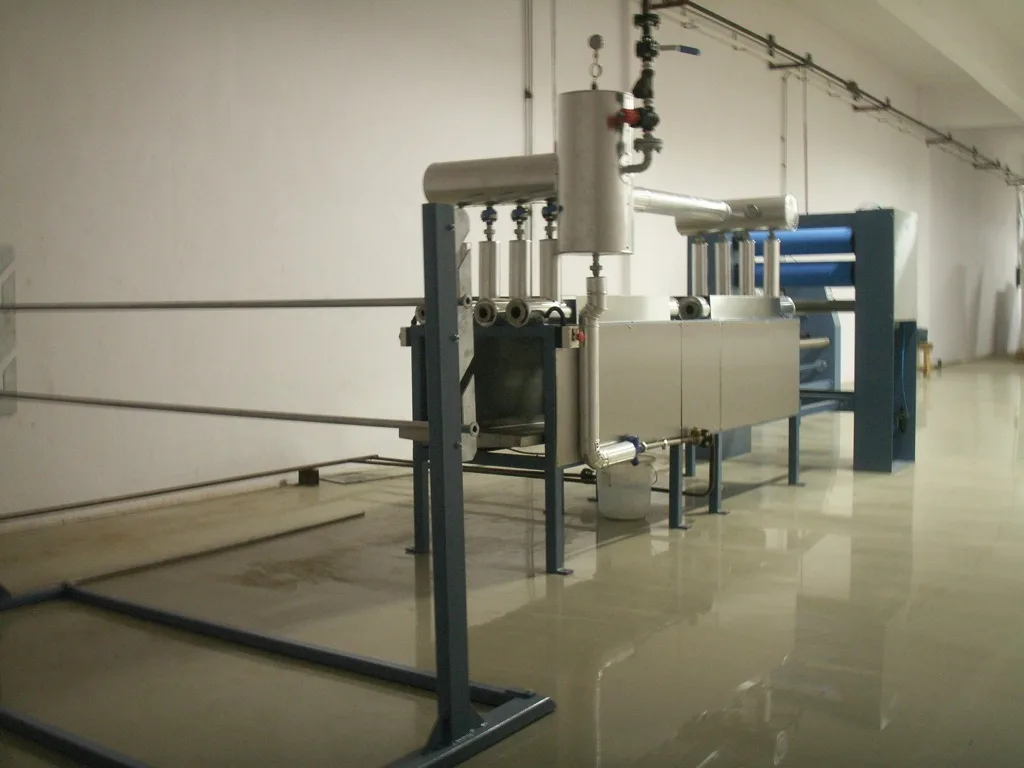 KMT industrial creasing machine for textile materials