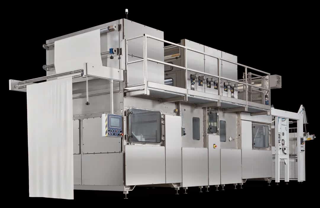 Lafer AQUASOFT machine for enzymatic treatment of fabric in open width