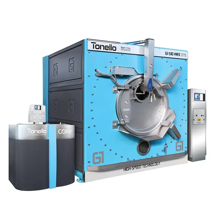 Tonello G1 HW3 as an example of the G1 machine family for processing finished garments